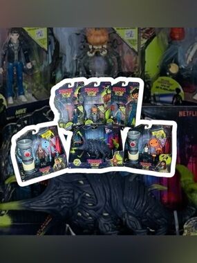 Stranger Things JazwaresNetflix Tales of 85 Toy Figure Set Collector Bundle RARE